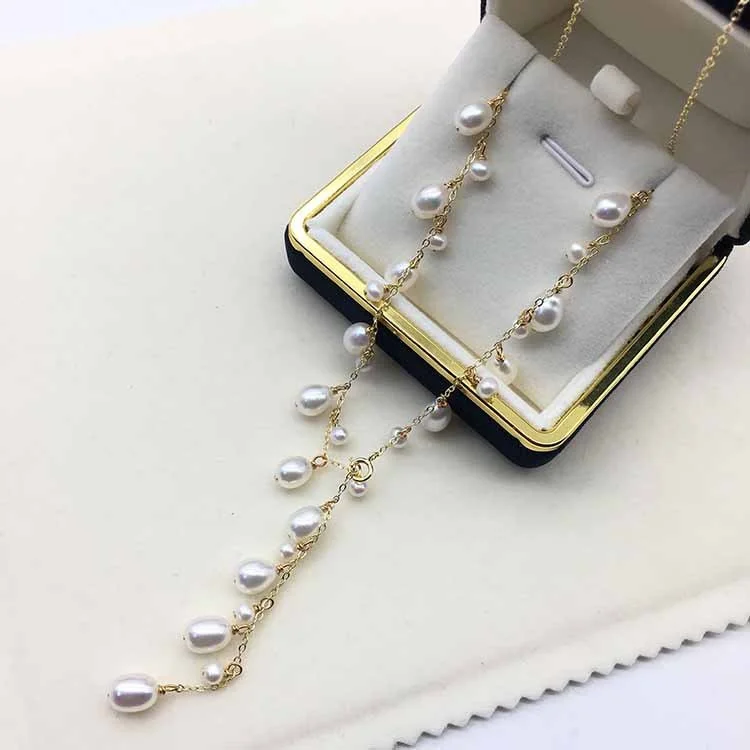 Dangling Pearl Droplet Necklace — Kay's Pearl